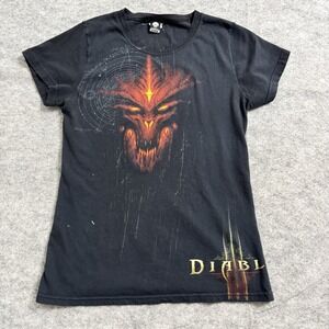 Diablo Movie‎ Promo T Shirt Womens Large Blizzard Short Sleeve Black Graphic Tee